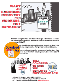 Flier download: Support The Employee Free Choice Act!