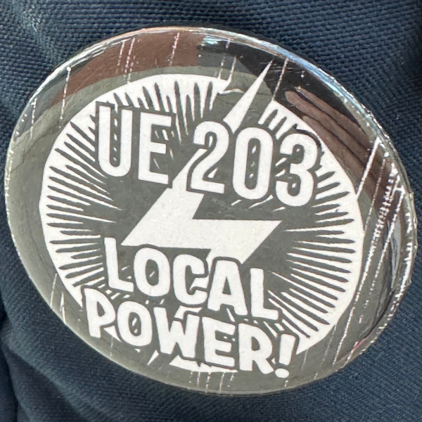 Button reading UE 203 Local Power with lightning bolt graphic